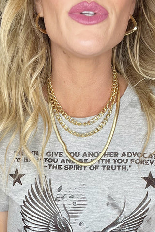 Gold Chain Layered Necklace