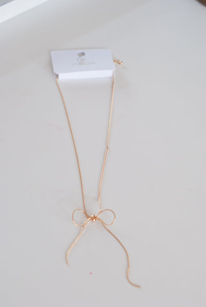 The Bloom Society Bow Necklace