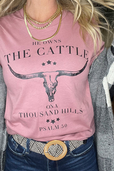 He Owns The Cattle Graphic T-Shirt