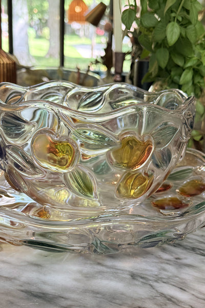 Vintage Large Fruit Bowl and Serving Plate