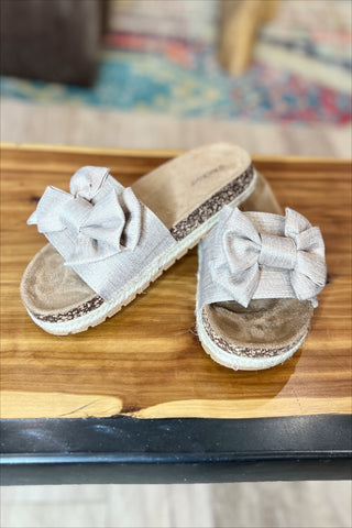 Gold Bow Sandal