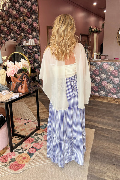 Ivory Chiffon Shall Top