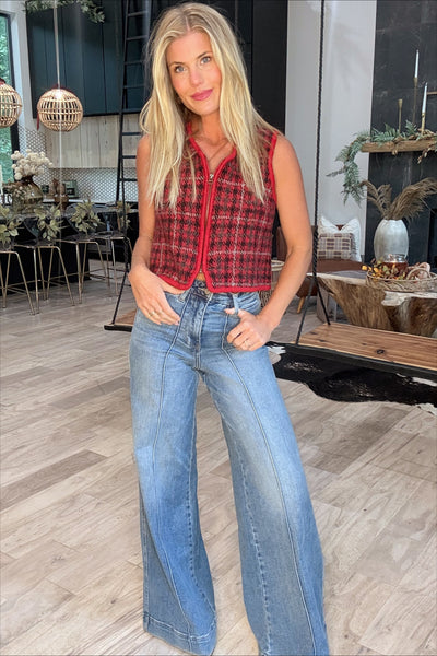 Vintage Houndstooth Vest
