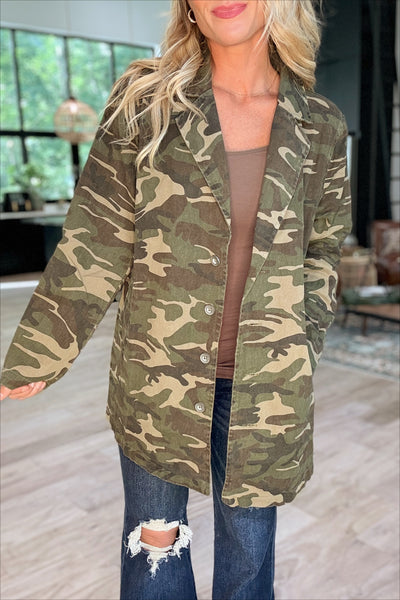 Camo Military Utility Jacket