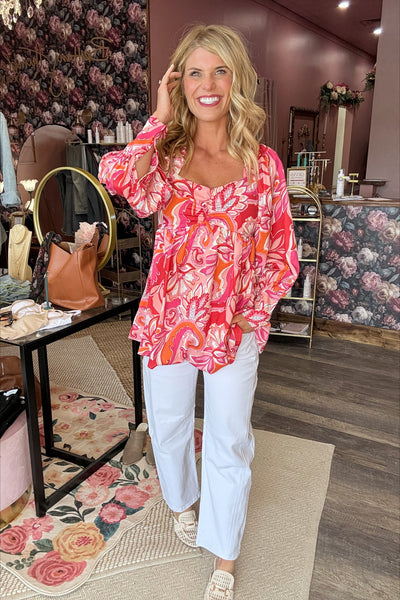 Summer Floral Blouse