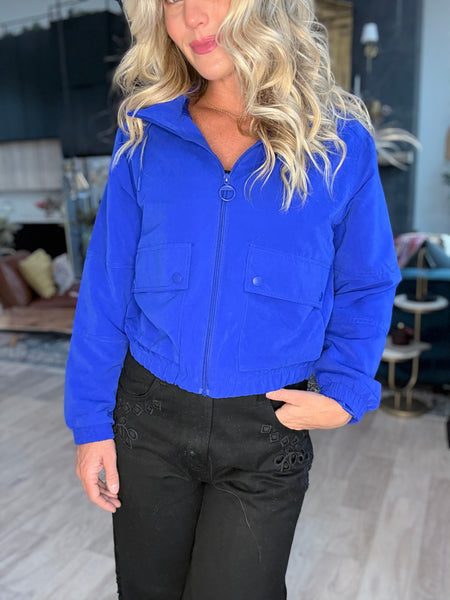 Royal Blue Zip Jacket