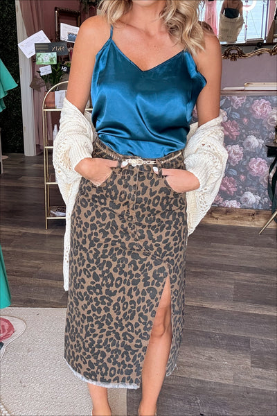 Animal Print Skirt