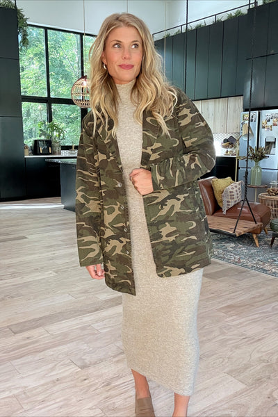 Camo Military Utility Jacket