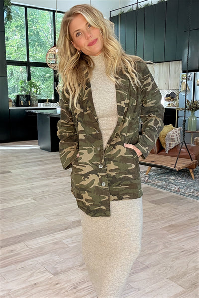 Camo Military Utility Jacket