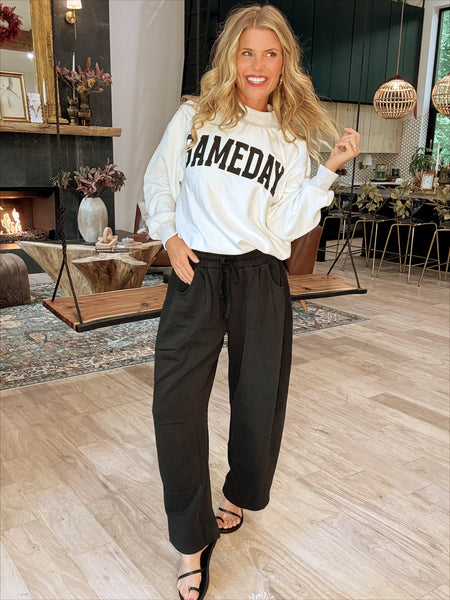 Gameday/Football Reversible Mock Neck Sweatshirt