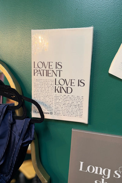Love Is Patient Canvas