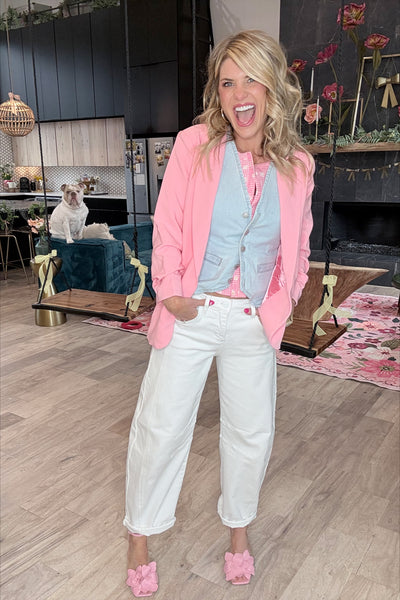 Light Wash Denim Vest