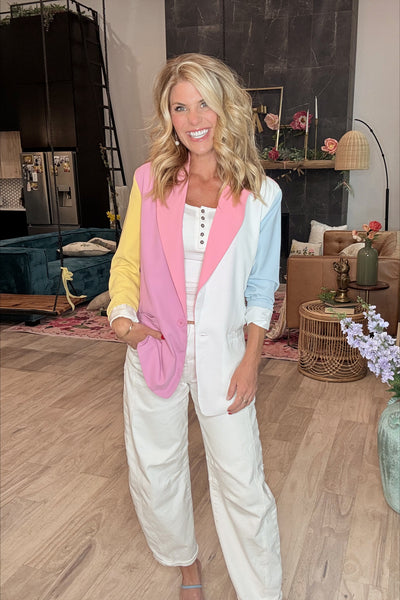 Color Block Blazer