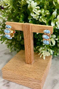 Turquoise Oval Earrings