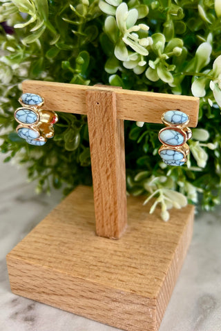 Turquoise Oval Earrings
