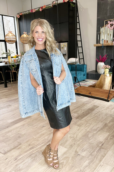 Denim Poncho