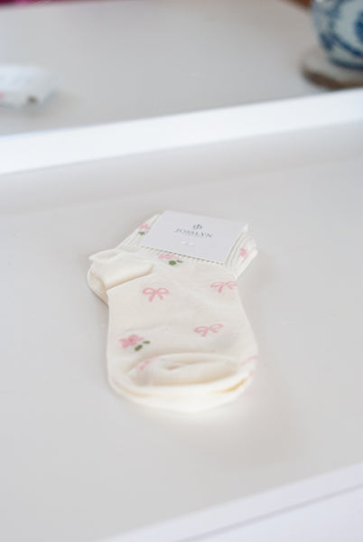 The Bloom Society Bow Socks