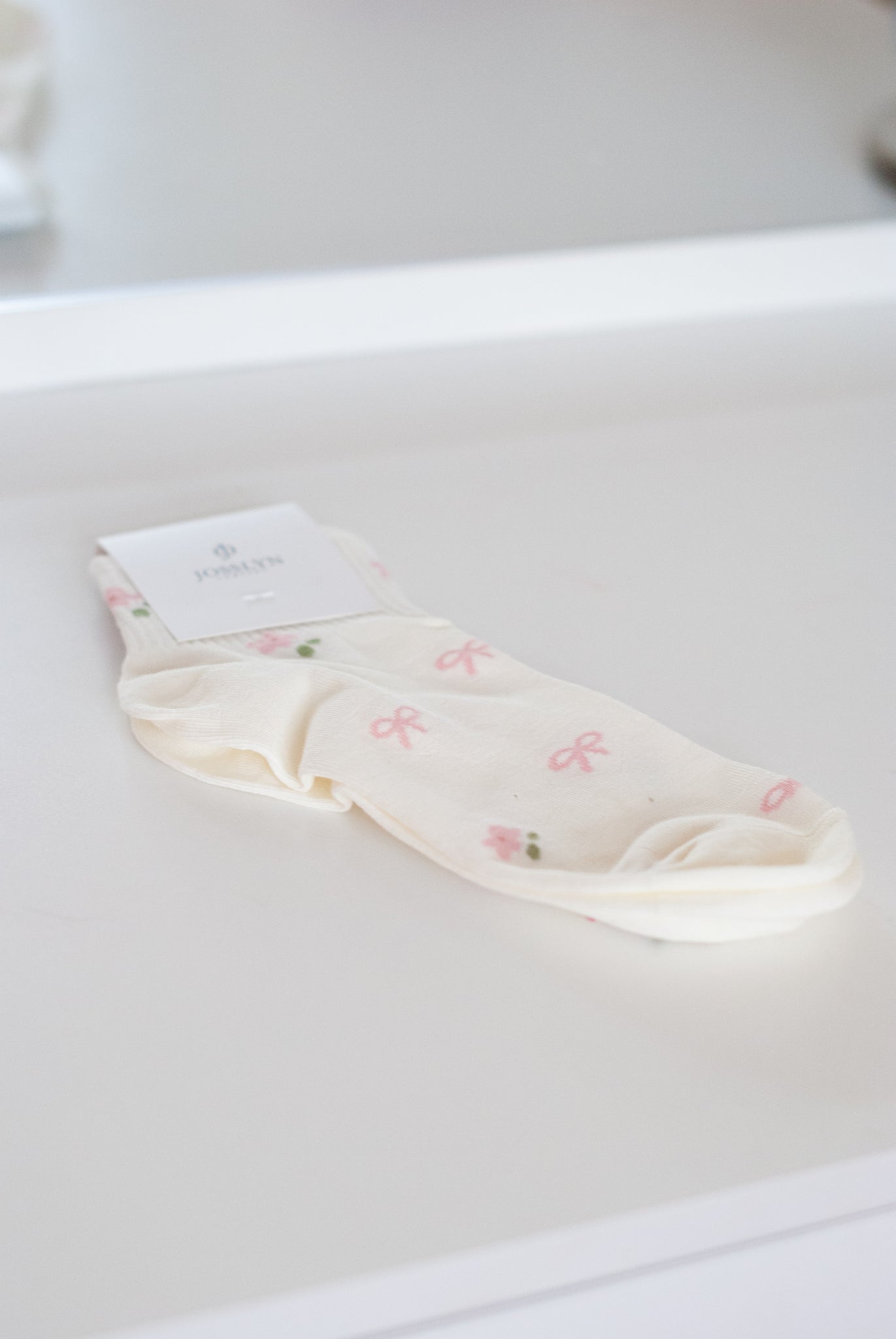 The Bloom Society Bow Socks